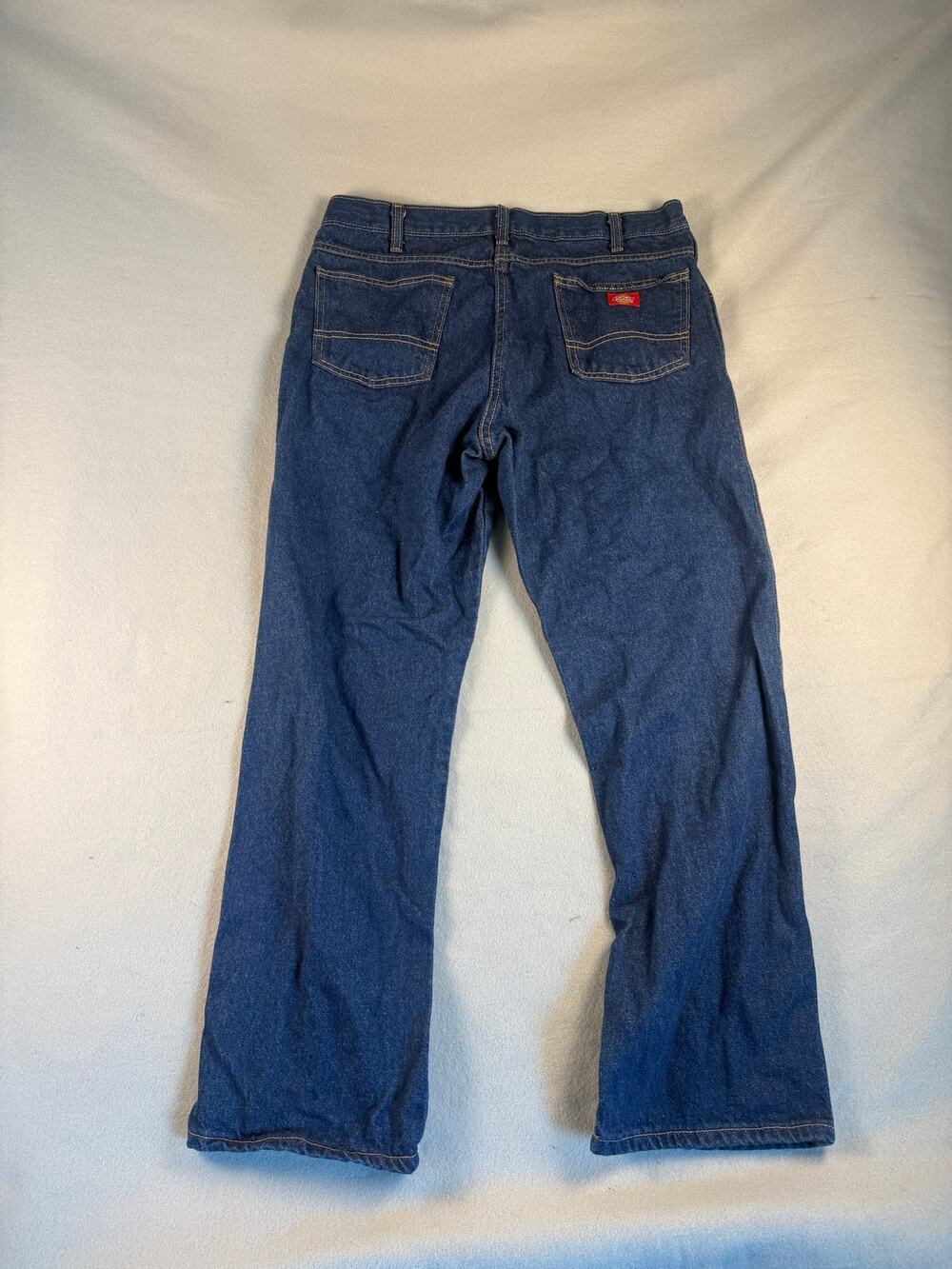 Dickies Jeans Mens 38x32 Blue Straight Regular Fit Denim Medium Wash Workwear